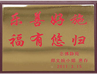 2011年(nian) 樂善(shan)好施 福有(yǒu)悠歸